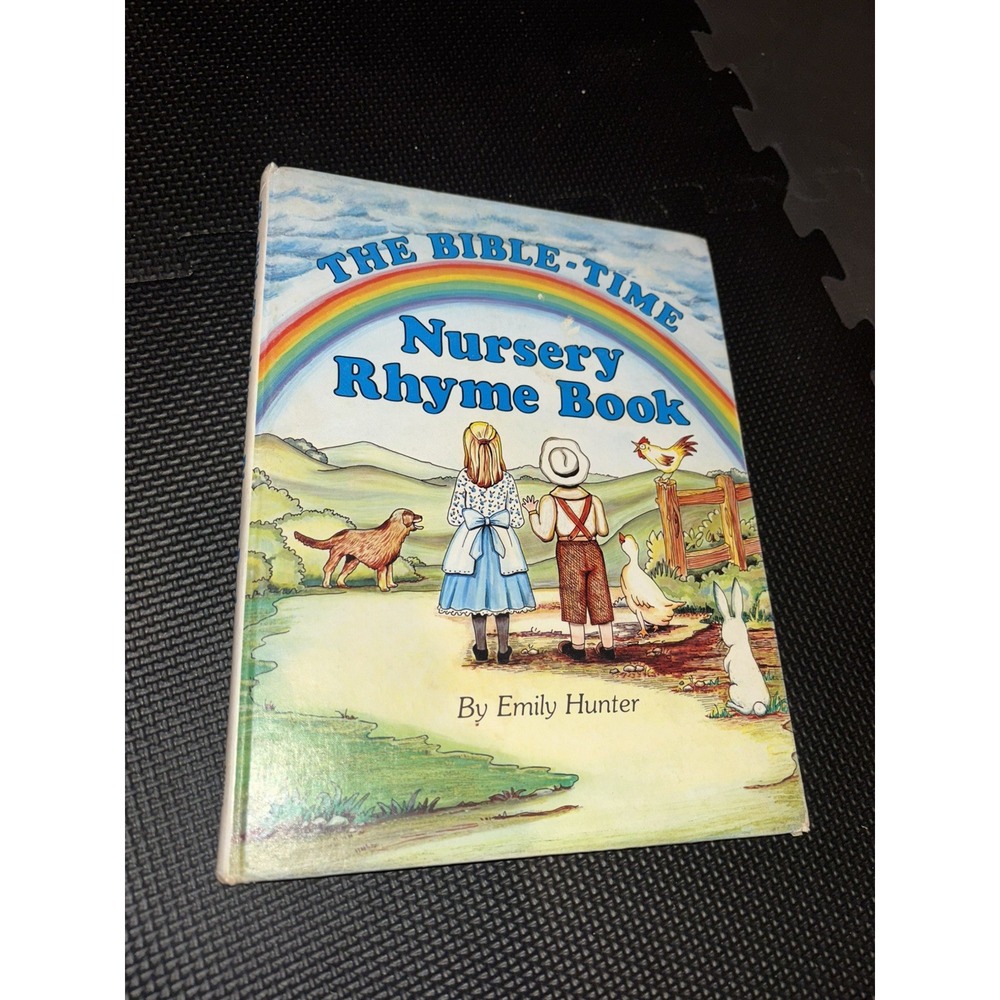Nursery Rhyme Book The Bible Time By Emily Hunter Hardcover 1981 Childrens